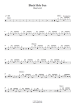 Black Hole Sun - Soundgarden drum sheet music