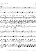 U (U) John Park (존박) Full Drum Transcription / Drum Sheet Music COPYDRUM