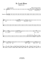 St Louis Blues - W. C. Handy drum sheet music