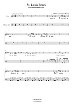 St Louis Blues - W. C. Handy drum sheet music