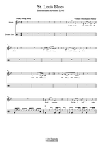 St Louis Blues - W. C. Handy drum sheet music