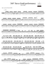 360° Yamaha Steve Gadd performance - Steve Gadd drum sheet music