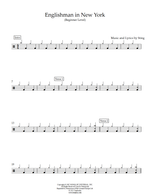 Englishman in New York - Sting drum sheet music