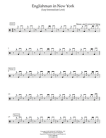 Englishman in New York - Sting drum sheet music