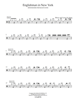 Englishman in New York - Sting drum sheet music