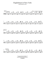 Englishman in New York - Sting drum sheet music