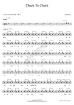 Cheek to Cheek JazzMaTazz Full Drum Transcription / Drum Sheet Music COPYDRUM