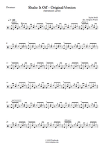 Shake it Off - Taylor Swift drum sheet music