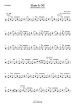 Shake it Off - Taylor Swift drum sheet music