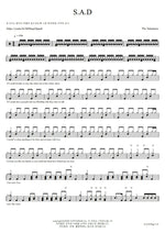 S.A.D The Volunteers (더 발룬티어스) Full Drum Transcription / Drum Sheet Music COPYDRUM