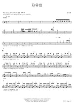 Free Spirit (자유인) Kim Kyung Ho (김경호) Full Drum Transcription / Drum Sheet Music COPYDRUM