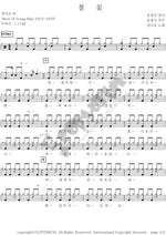 Flame (불꽃) Jeong Mi Jo (정미조) Full Drum Transcription / Drum Sheet Music COPYDRUM