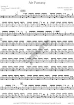 Air Fantasy Casiopea (カシオペア) Full Drum Transcription / Drum Sheet Music COPYDRUM
