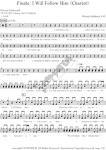 Finale I Will Follow Him Whoopi Goldberg Full Drum Transcription / Drum Sheet Music COPYDRUM