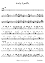 You're Beautiful James Blunt Full Drum Transcription / Drum Sheet Music COPYDRUM