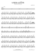 LO$ER=LOVER - Tomorrow X Together (투모로우바이투게더) drum sheet music