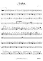 Highlight - Touched (터치드) drum sheet music