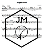 Afgesloten Meau Full Drum Transcription / Drum Sheet Music JM Sheet Music