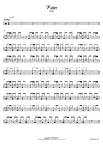 Water Tyla Full Drum Transcription / Drum Sheet Music COPYDRUM