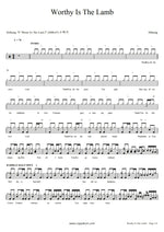 Worthy Is the Lamb (Live) Hillsong Worship Full Drum Transcription / Drum Sheet Music COPYDRUM