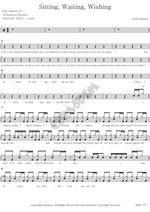 Sitting, Waiting, Wishing Jack Johnson Full Drum Transcription / Drum Sheet Music COPYDRUM