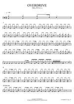 Overdrive - TWS (투어스) drum sheet music