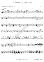That’s Because You Don’t Love Yourself (그건 너의 자신을 사랑하지 않는 때문이야) Kim Kwang Seok (김광석) Full Drum Transcription / Drum Sheet Music COPYDRUM