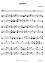 How Deep? - Tai Verdes drum sheet music