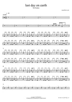 Last Day on Earth - Tai Verdes drum sheet music