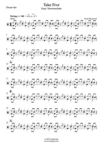 Take Five - The Dave Brubeck Quartet drum sheet music