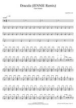 Dracula (feat. Jennie 제니) - Tame Impala drum sheet music
