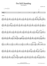 I'm Still Standing - Taron Egerton drum sheet music