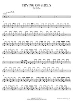 Trying on Shoes - Tate McRae drum sheet music