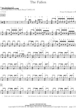The fallen Franz ferdinand Full Drum Transcription / Drum Sheet Music COPYDRUM