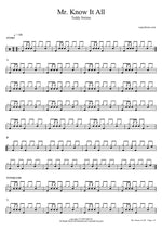 Mr. Know It All - Teddy Swims drum sheet music
