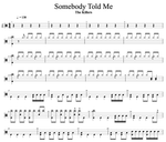 Somebody Told Me The Killers Full Drum Transcription / Drum Sheet Music Cyril Mayer