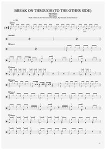 Break on Through (To the Other Side) - The Doors - Full Drum Transcription / Drum Sheet Music - AriaMus.com