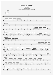 Peace Frog - The Doors - Full Drum Transcription / Drum Sheet Music - AriaMus.com