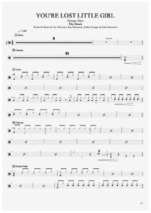 You're Lost Little Girl - The Doors - Full Drum Transcription / Drum Sheet Music - AriaMus.com