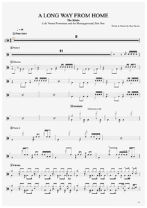 A Long Way from Home - The Kinks - Full Drum Transcription / Drum Sheet Music - AriaMus.com