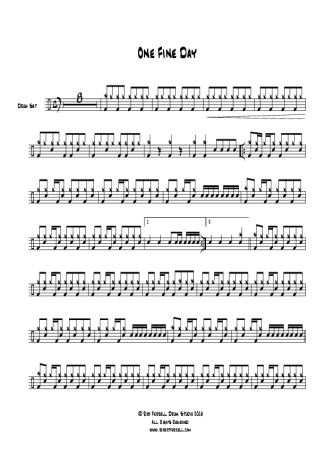 One Fine Day - The Offspring - Drum Sheet Music - AriaMus.com ...