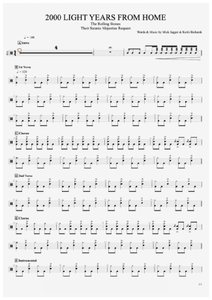 2000 Light Years from Home - The Rolling Stones - Full Drum Transcription / Drum Sheet Music - AriaMus.com
