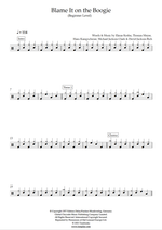 Blame It on the Boogie - The Jacksons drum sheet music