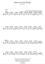 Blame It on the Boogie - The Jacksons drum sheet music