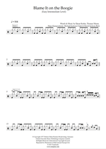 Blame It on the Boogie - The Jacksons drum sheet music