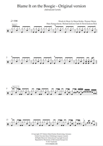 Blame It on the Boogie - The Jacksons drum sheet music