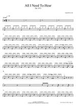 All I Need to Hear - The 1975 drum sheet music