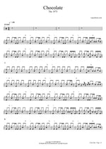 Chocolate - The 1975 drum sheet music