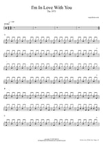 I'm in Love With You - The 1975 drum sheet music