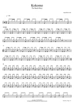 Kokomo - The Beach Boys drum sheet music